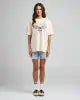 Load image into Gallery viewer, BORN TO HUEYS | WOMENS OVERSIZED TEE - STONE : H226W01013
