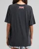 Load image into Gallery viewer, BORN TO HUEYS | WOMENS OVERSIZED TEE - WASHED BLACK : H226W01013
