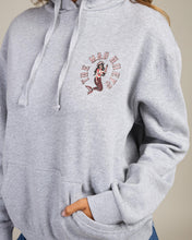 Load image into Gallery viewer, Mermaid Anchor | Womens Hooded Pullover - Grey Marle
