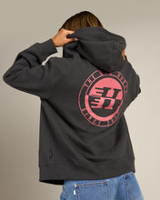 Load image into Gallery viewer, H Series Spilt | Womens Hood Zip Thru - Vintage Black
