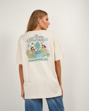 Load image into Gallery viewer, Mermaids Drink Free | Womens Oversized Tee - Stone
