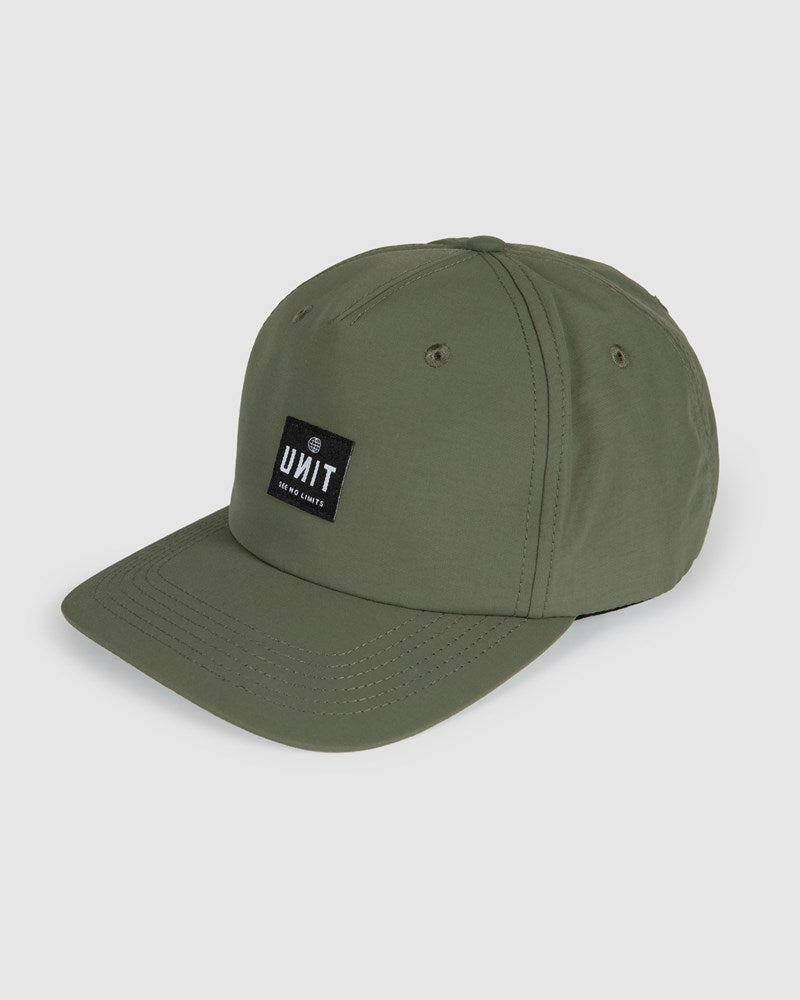 UNIT Level Men's Flat Peak Unstructured Strapback Cap