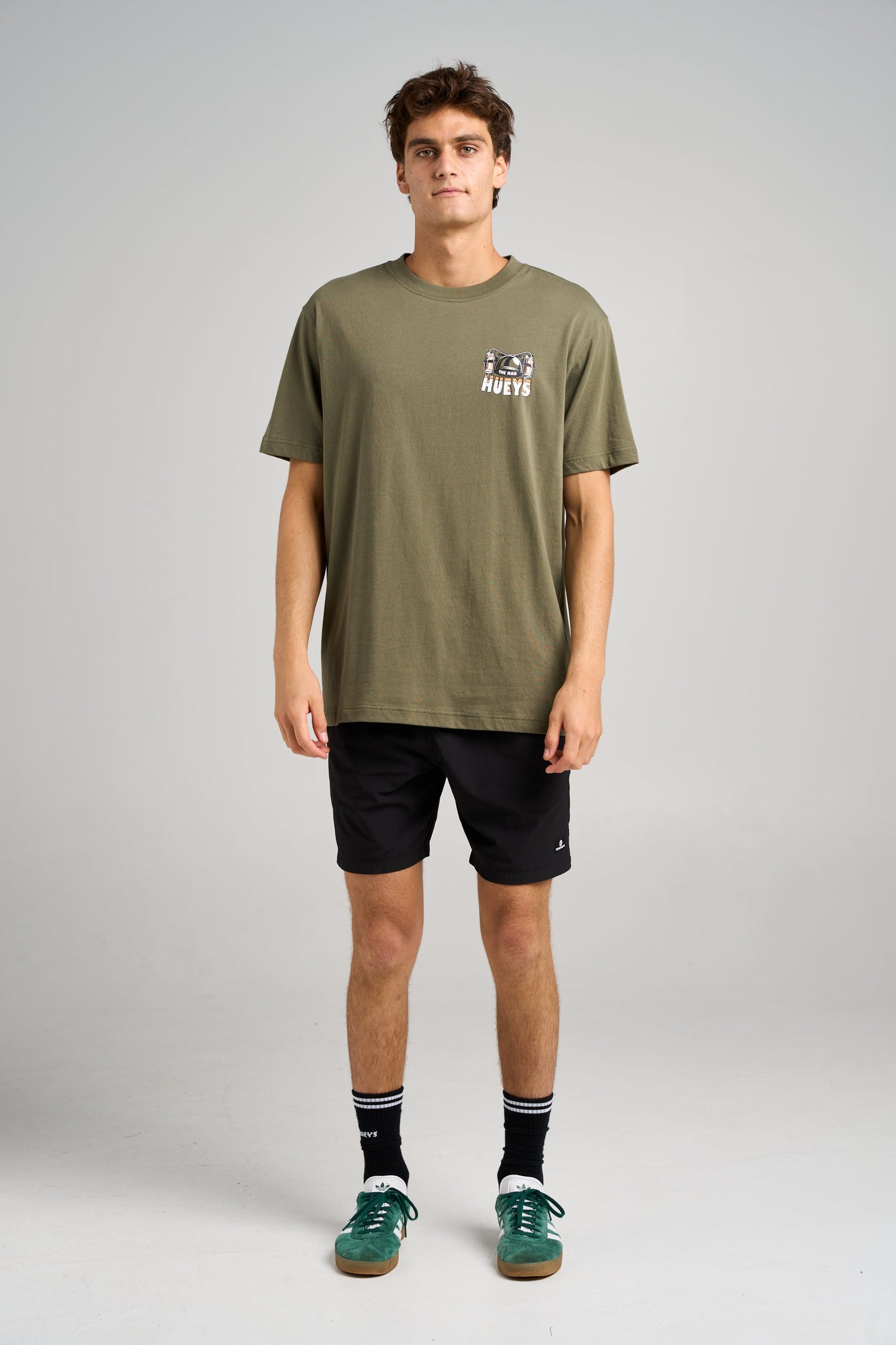 Mad Hueys Beer Tee Olive