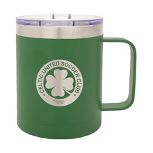 Load image into Gallery viewer, CELTIC BH Green Double Wall Mug with Handle 400ml
