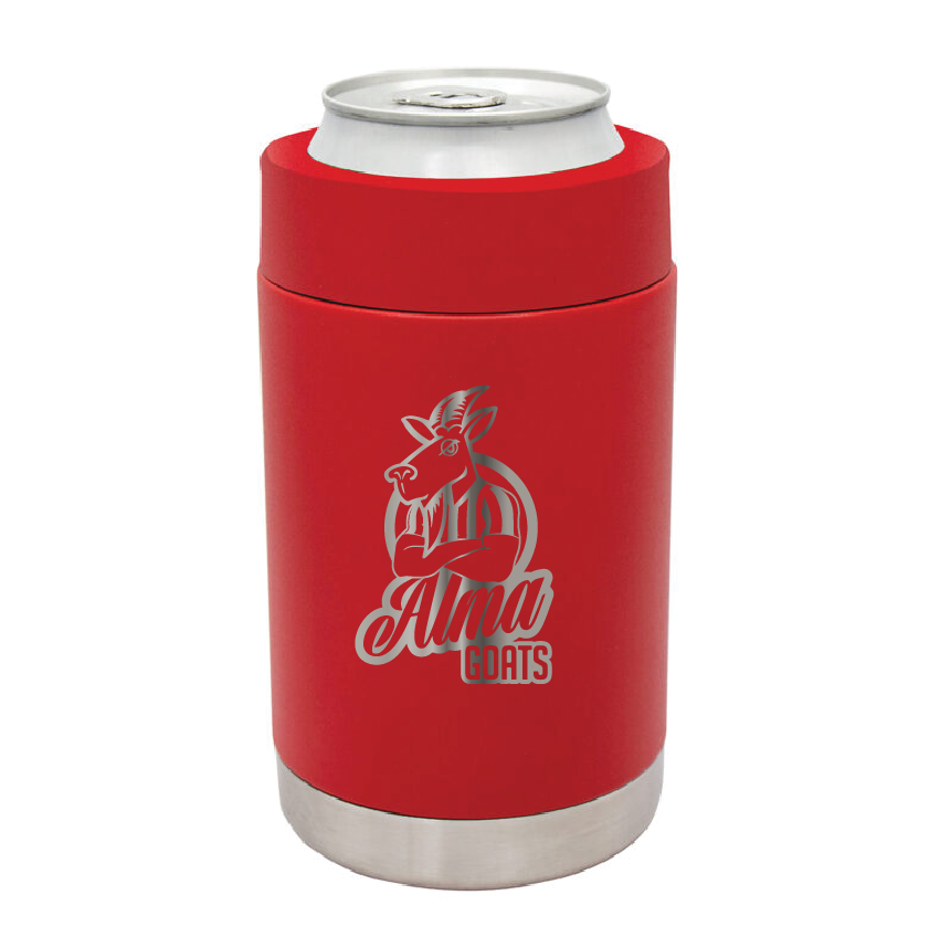 ALMA GOATS Stainless Steel Red Can Caddy