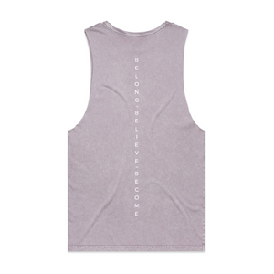 IMPACT GYM STAPLE STONE WASH BARNARD TANK 5039