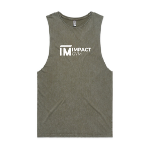 IMPACT GYM STAPLE STONE WASH BARNARD TANK 5039