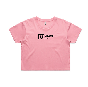 IMPACT GYM WOMENS CROP TEE 4062