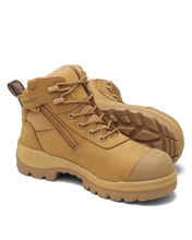 Load image into Gallery viewer, RotoFlex 8550 Mid Zip Side Safety Boot - Wheat
