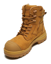 Load image into Gallery viewer, RotoFlex 8560 High Zip Side Safety Boot - Wheat
