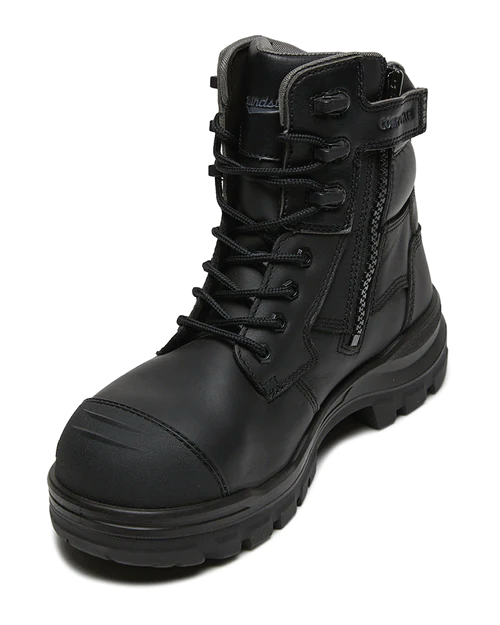 RotoFlex 8561 High Zip Side Safety Boot - Black