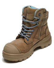 Load image into Gallery viewer, Womens RotoFlex 8863 High Zip Side Safety Boot - Stone
