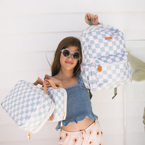 Sage Check Large Lunch Bag