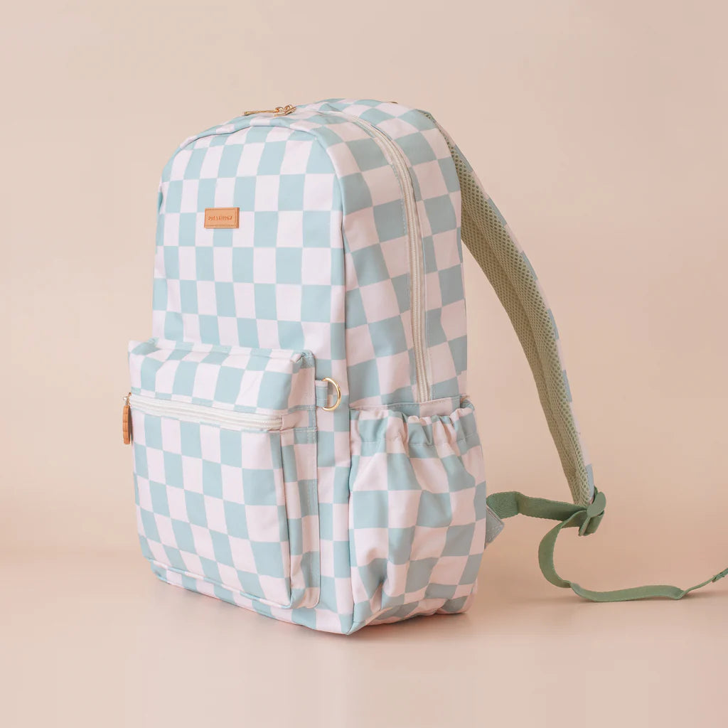 Fox & Fallow Sage Check Backpack