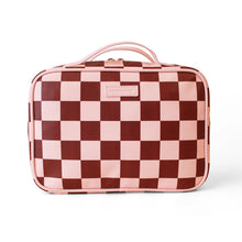 Load image into Gallery viewer, Cherry Check Cosmetic Bag

