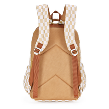 Load image into Gallery viewer, Caramel Check Campus School Backpack
