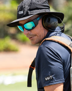 UNIT Combat - Medium Impact Safety Sunglasses - Blue
