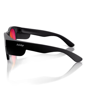 Matte Black Red Polarised Cruisers