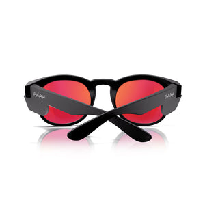 Matte Black Red Polarised Cruisers