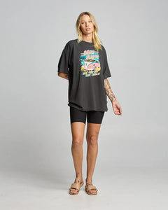 SEE YOU ON THE TRACK WOMENS OVERSIZED SS TEE