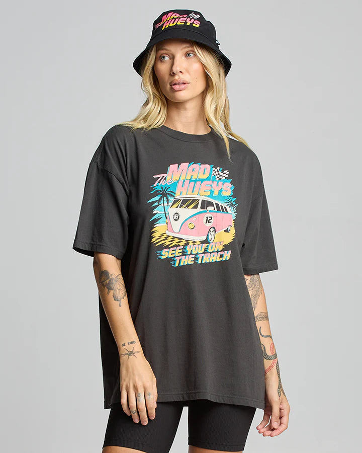 SEE YOU ON THE TRACK WOMENS OVERSIZED SS TEE