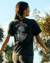 Load image into Gallery viewer, MERMAID ANCHOR WOMENS SS TEE - VINTAGE BLACK
