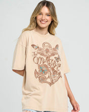 Load image into Gallery viewer, BUTTERFLY ANCHOR WOMENS OVERSIZED TEE
