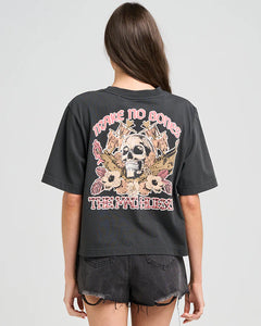 MAKE NO BONES WOMENS BOXY TEE