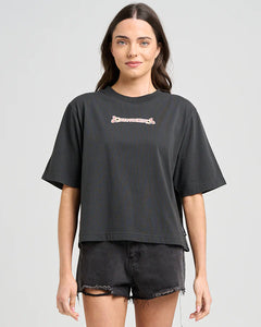 MAKE NO BONES WOMENS BOXY TEE