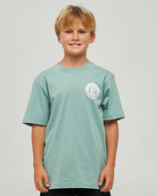 Load image into Gallery viewer, CHECKER HUEYS | YOUTH SS TEE - SEAFOAM
