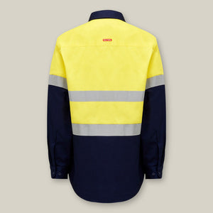 CORE HI-VIS LONG SLEEVE HEAVYWEIGHT CLOSED FRONT TAPED SHIRT - Y04615