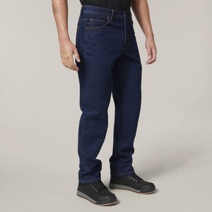 HEAVY DUTY WASHED DENIM WORK JEANS - Y03514