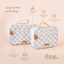 Load image into Gallery viewer, Sage Check Large Lunch Bag
