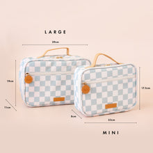 Load image into Gallery viewer, Sage Check Large Lunch Bag
