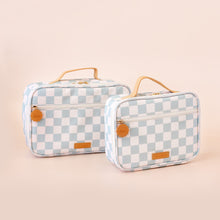 Load image into Gallery viewer, Sage Check Large Lunch Bag
