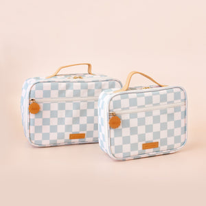 Sage Check Large Lunch Bag