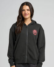 Load image into Gallery viewer, H Series Spilt | Womens Hood Zip Thru - Vintage Black
