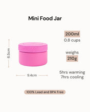 Load image into Gallery viewer, MontiiCo Insulated Mini Food Jar - Apple
