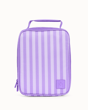 Load image into Gallery viewer, MontiiCo Large Insulated Lunch Bag - Lilac Stripe
