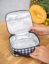 Load image into Gallery viewer, Mini Insulated Lunch Bag Black Gingham

