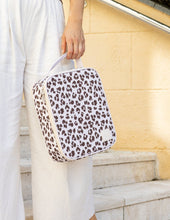 Load image into Gallery viewer, MontiiCo Large Insulated Lunch Bag - Cream Leopard
