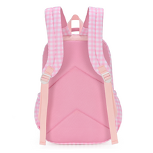 Load image into Gallery viewer, Pink Gingham Campus School Backpack

