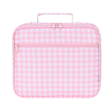 Load image into Gallery viewer, Pink Gingham Junior Insulated Lunch Bag + Ice Pack
