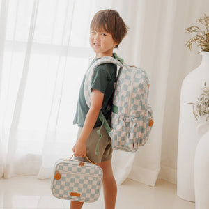Fox & Fallow Sage Check Backpack