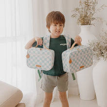 Load image into Gallery viewer, Sage Check Large Lunch Bag
