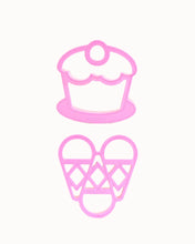 Load image into Gallery viewer, MONTII Lunch Punch Sandwich Cutters - Sweets
