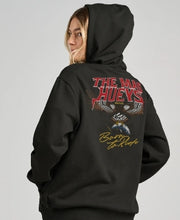 Load image into Gallery viewer, Born To Hueys | Womens Hooded Pullover - Black

