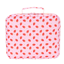 Load image into Gallery viewer, Strawberry Fields Junior Insulated Lunch Bag + Ice Pack
