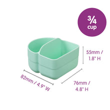 Load image into Gallery viewer, silicone bento buddy - snackbox - ocean
