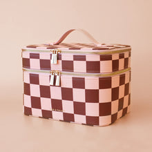 Load image into Gallery viewer, Cherry Check Vanity Case
